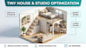 optimize your tiny house or small apartment layout in 3d