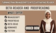 beta read and proofread your romance fiction manuscript