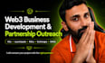 do web3 business development and partnership outreach