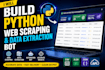 build a custom python web scraper for any website