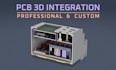 integrate your pcb into a 3d enclosure or mechanical assembly