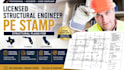 licensed structural engineer pe stamp structural plan texas florida california