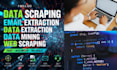 email extraction, google map scraping, and web scraping,