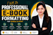 do kindle paperback book formatting and layout design