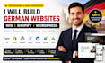 build high converting german wix, shopify  wordpress websites