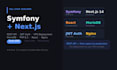 develop web application with symfony and nextjs