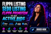 do flippa listing sedo listing flippa promotion to get active bids