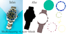 do multi clipping path with layer mask white background