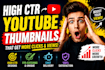 design high CTR youtube thumbnails