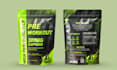 design pre workout and fat burner supplement packaging