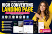 create high converting landing page or sales funnel for lead generation