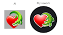 redraw and vectorize your logo in svg format