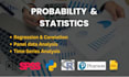 do statistical and econometrics data analysis in spss and stata, excel, python,r