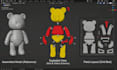 convert stl to 3mf file, 3d model to 3mf file, color  model for printing