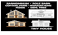 draw barndominium pole barn shipping container home modular tiny house plan