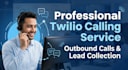 make outbound calls using twilio and collect customer details professionally