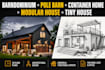 draw shipping container home modular tiny house barndominium pole barn plan