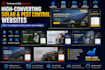 develop solar website, pest control website, and construction website