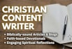 write high quality christian content and blog posts
