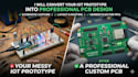convert iot prototype into pcb design esp32 pcb, electronics