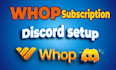 setup custom new and existing discord server, whop setup within 24 hours