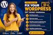 fix wordpress website blog website elementor piugin bugs