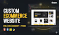 build a complete e commerce website with HTML, CSS, javascript and python