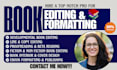 provide manuscript developmental editing, chapter feedback with editorial report