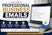 write professional, persuasive business emails