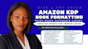do book formatting for amazon kdp book layout design kdp paperback formatting