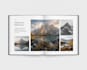 design a high end coffee table book layout for high resolution printing