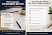 review and improve your professional document quickly