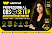 setup whatnot vertical stream for auctions or sport with obs studio