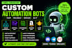 do vinted scraping bot, auto fill bot, auto booking bot, amazon  bot, alert bot