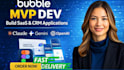 build bubble io saas mvp website bubble app developer bubble API ai automation