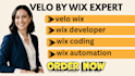 develop custom velo by wix functionality, API integration and automation