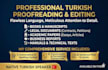 professionally proofread turkish books and legal documents