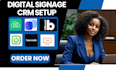 setup digital signage crm billboard displai yodeck optisigns hexnode trudigital