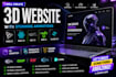 develop 3d animation website with three js animated react js webgl r3f and webar
