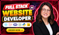 build ai website, website development full stack web developer PHP laravel react