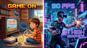 design cinematic gaming posters and tech banners using ai