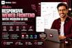 design a responsive weweb frontend with modern UI UX