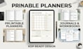 design printable planners journals and workbooks for KDP