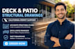 create deck, patio california structural drawings foundation floor framing plans