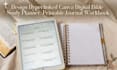 design hyperlinked canva digital bible study planner, printable journal wookbook