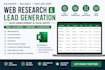 do great web research, lead generation, data enrichment and virtual assistant