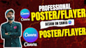 professional poster design on canva