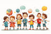 design custom  colorful kids cartoon characters
