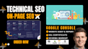 do on page technical SEO, local website audit, google search console, indexing
