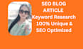 do SEO blog writing for tech and finance website